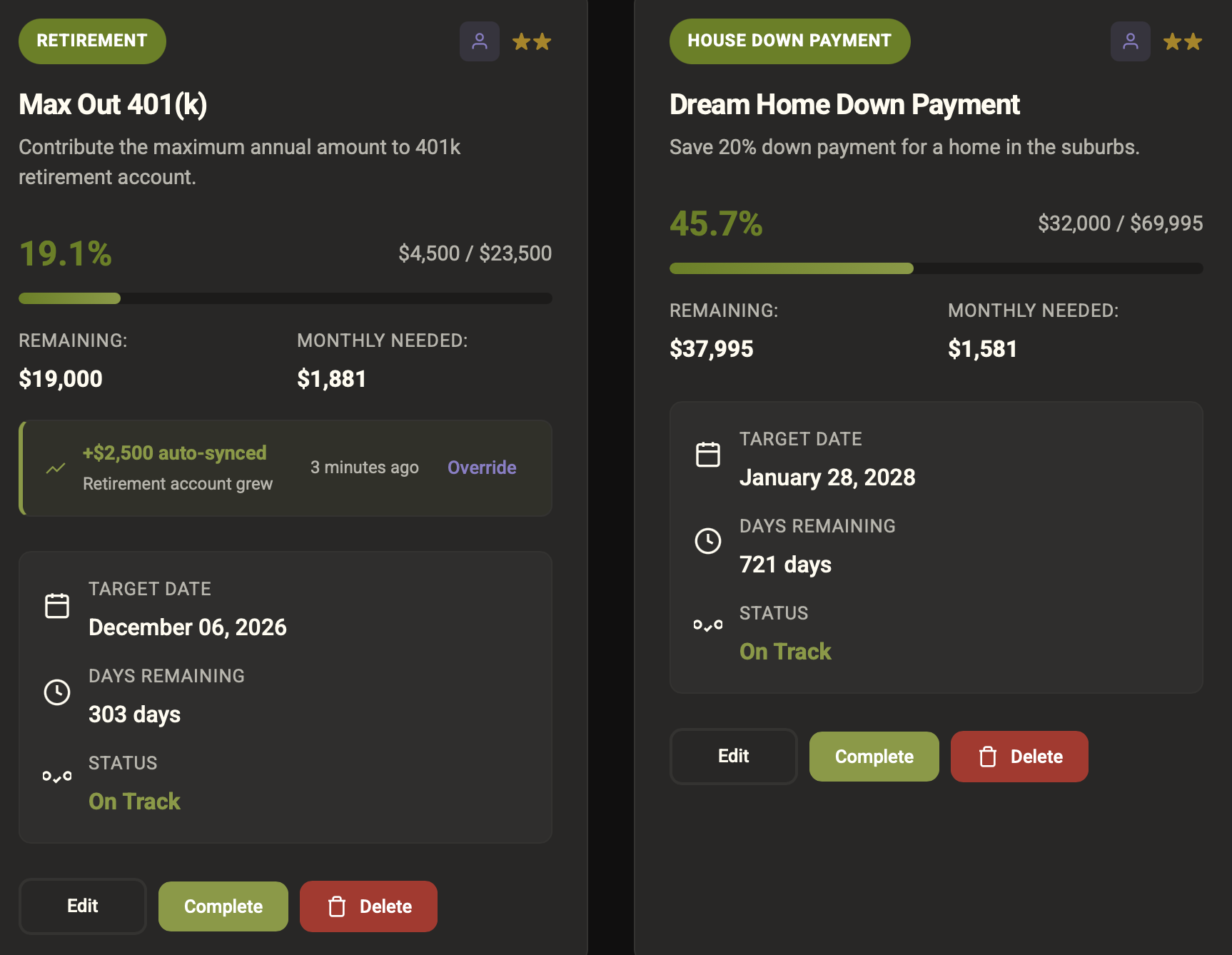 Compoundly Goal Tracking with AI Auto-Updates